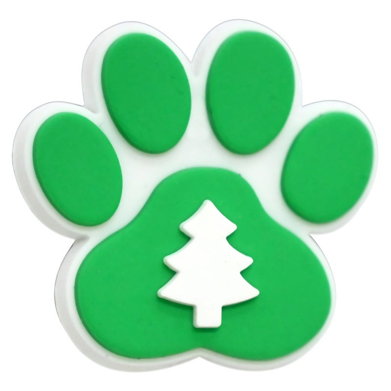 Wholesale  Random 100pcs/pack  Cute dog paw print PVC soft rubber ballpoint pen handmade beading